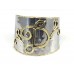 Silver Gold Monogram Cuff Bracelets