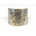 Silver Gold Monogram Cuff Bracelets