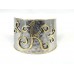Silver Gold Monogram Cuff Bracelets