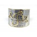 Silver Gold Monogram Cuff Bracelets