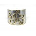 Silver Gold Monogram Cuff Bracelets