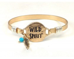 Gold WILD SPIRIT Wire Bracelet