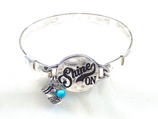 Silver Shine On Wire Wrap Bracelet Silver Shine On Wire Wrap Bracelet