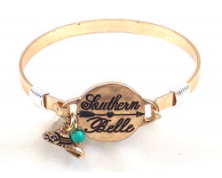 Gold Southern Belle Wire Wrap Bracelet