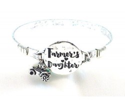 Silver Farmers Daughter Wire Wrap Bracelet