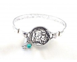 Silver Buffalo Nickel Wire Wrap Bracelet Silver Buffalo Nickel Wire Wrap Bracelet