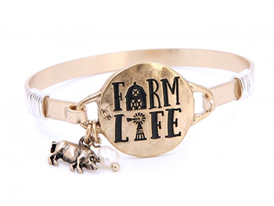 Gold Farm Life Wire Wrap Bracelet Gold Farm Life Wire Wrap Bracelet