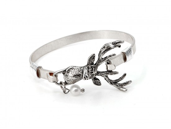 Silver Dear Hook Bracelet