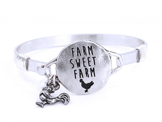 Silver Farm Sweet Farm Wire Wrap Bracelet