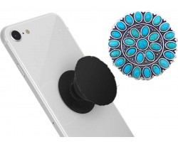 Turquoise Stone Self Adhesive Phone Grip Charm