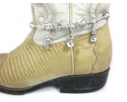 Metallic Crystal Rondelle Charm Shoe Boot Jewelry Metallic Crystal Rondelle Charm Shoe Boot Jewelry