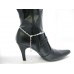 Clear AB Dangle Charms Silver Chain Shoe Boot Jewelry Clear AB Dangle Charms Silver Chain Shoe Boot Jewelry