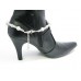 Clear AB Crystal Cross Pearl Shoe Boot Jewelry