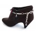 Purple Chinese Crystal Teardrops Chain Shoe Boot Jewelry Purple Chinese Crystal Teardrops Chain Shoe Boot Jewelry