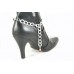 14" Siam Opaque 3 Crystal Charm Shoe Boot Jewelry