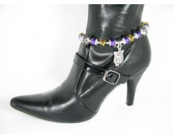 Purple And Gold LSU Tiger Shoe Boot Jewelry