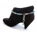 Turquoise Stone Star Charm With Teardrop Shoe Boot Jewelry