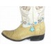 Turquoise Stone Star Charm With Teardrop Shoe Boot Jewelry