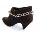 LCT Teardrop Cryst Chain Shoe Boot Jewelry