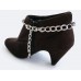 Light Purple Teardrop Crystal Chain Shoe Boot Jewelry