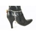 Crystal Cross Pearl Brown Stone Shoe Boot Jewelry