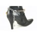 Rust Color Clay Barrel Bead Crystal Pearl Shoe Boot Jewelry