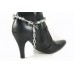 Metallic Silver Crystal Cross Boot Shoe Jewelry Metallic Silver Crystal Cross Boot Shoe Jewelry