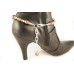 Silver Plate Cross & Filigree Rondelle Charm With Topaz Pearl Boot Jewelry