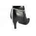 Pink AB Pave’d Crystal Pearl Tear Drop Boot Jewelry