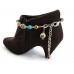 Turquoise Brown Stone Leopard Boot Jewelry