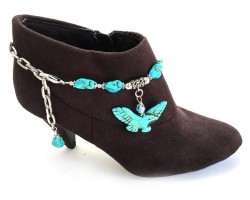 Turquoise Stone Eagle Nugget Boot Jewelry