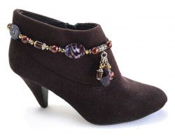 Snow Leopard Oval Boot Shoe Jewelry