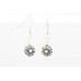 Cream Pearl Glass Silver Plate Filigree Heart Necklace Set