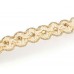 Beige Tan Brocade Cord Crystal Charm Bracelet Beige Tan Brocade Cord Crystal Charm Bracelet