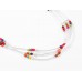 Multi Bead Liquid Silver 3 Line Stretch Headband
