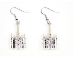 Silver Cathedral Hook Earrings