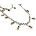 Black Gold Pearl Crystal Charm Chain Necklace
