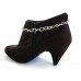 Brown Carved Diamond Bone Crystal Boot Shoe Jewelry Brown Carved Diamond Bone Crystal Boot Shoe Jewelry