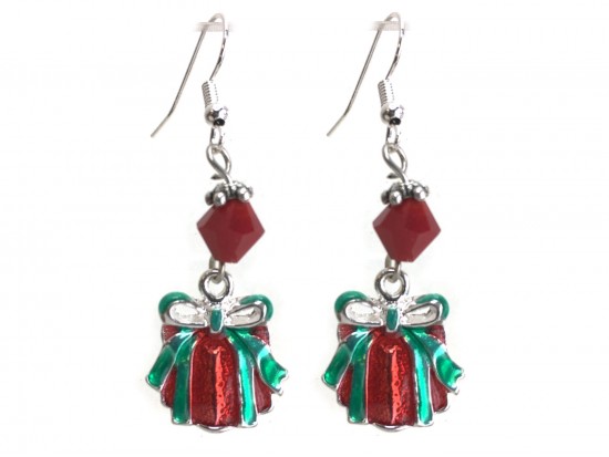 Xmas Gift Crystal Hook Earrings
