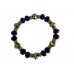 Mardi Gras Crystal Bead Stretch Bracelet